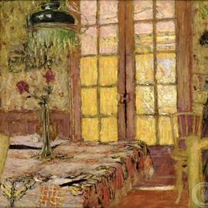 CBR161891 Madame Vuillard in the Dining Room, 1919-25 (oil on board)  by Vuillard, Edouard (1868-1940); 44x47.5 cm; Private Collection; Photo © Connaught Brown, London; French, in copyright until 2011